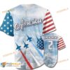 Personalized Name America Usa Flag Plane Unisex 3D Baseball Jersey