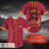 Personalized Name Arizona Cardinals Unique Gifts NFL 3D Baseball Jersey Shirt