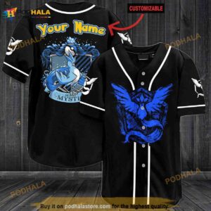 Personalized Name Articuno Mystic Pokemon 3D Baseball Jersey