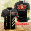 Personalized Name Black Dos Equis 3D Baseball Jersey