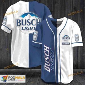 Personalized Name Busch Light 3D Baseball Jersey