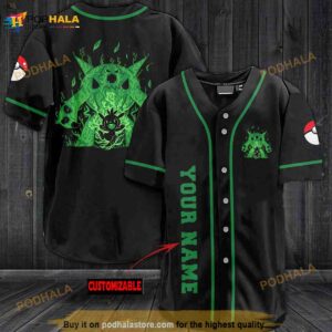 Personalized Name Chesnaught Pokemon 3D Baseball Jersey