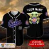 Personalized Name Chicago Cubs Baby Yoda Star Wars Unisex 3D Baseball Jersey