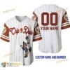 Personalized Name Chipmunks Chip & Dale Pinstripe 3D Baseball Jersey