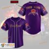 Personalized Name Crown Royal Unisex 3D Baseball Jersey – Solid Purple