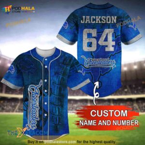 Personalized Name Detroit Lions NFL 3D Baseball Jersey Shirt