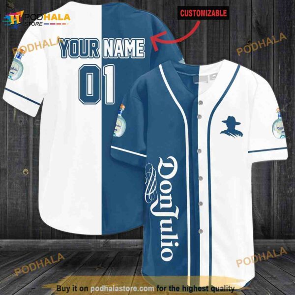 Personalized Name Don Julio 3D Baseball Jersey