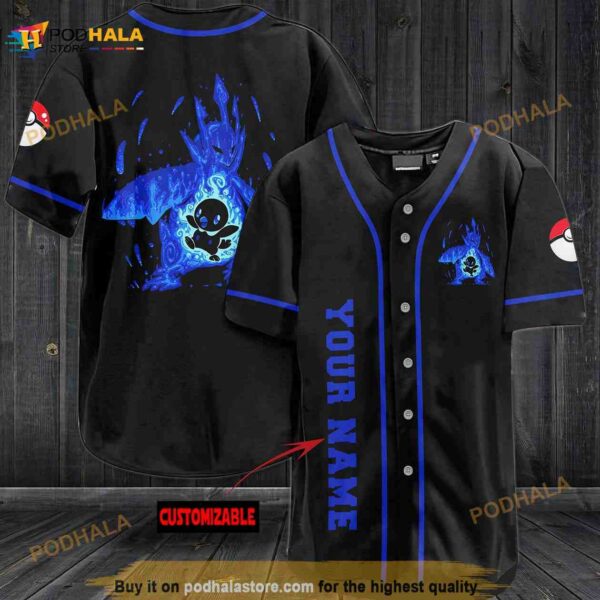 Personalized Name Empoleon Pokemon 3D Baseball Jersey