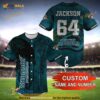 Personalized Name Jacksonville Jaguars NFL 3D Baseball Jersey Shirt