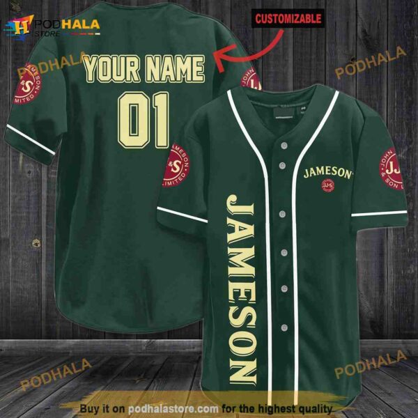 Personalized Name Jameson 3D Baseball Jersey