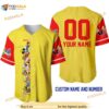 Personalized Name Mickey Minnie & Friends 3D Baseball Jersey