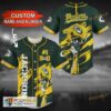 Personalized Name NFL Green Bay Packers Custom Number 3D Baseball Jersey