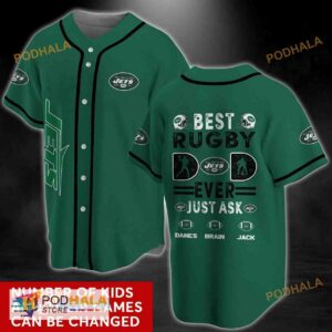 Personalized Name New York Jets NFL 3D Baseball Jersey Shirt