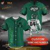 Personalized Name New York Jets NFL 3D Baseball Jersey Shirt