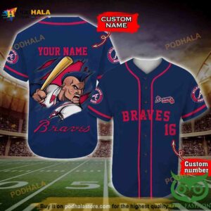 Personalized Name Number Atlanta Braves 3D Baseball Jersey