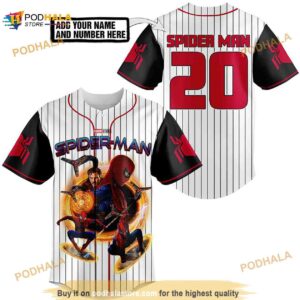 Personalized Name Number Spiderman And Doctor Strange 3D Baseball Jersey Shirt