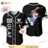 Personalized Name Olaf Frozen Playing Baseball 3D Baseball Jersey