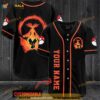 Personalized Name Orange Pokemon 3D Baseball Jersey