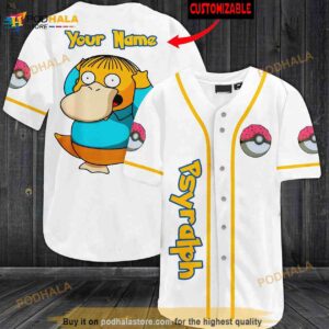 Personalized Name Psyralph Pokemon 3D Baseball Jersey