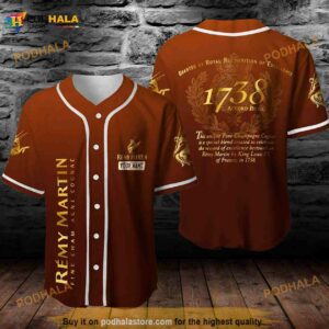 Personalized Name Remy Martin Cognac Unisex 3D Baseball Jersey