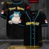 Personalized Name Snorlax Pokemon 3D Baseball Jersey