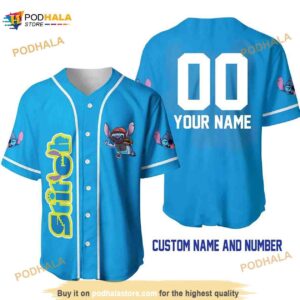 Personalized Name Stitch The Catcher 3D Baseball Jersey