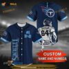 Personalized Name Tennessee Titans NFL Custom Name Number 3D Baseball Jersey Shirt