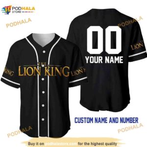 Personalized Name The Lion King 3D Baseball Jersey