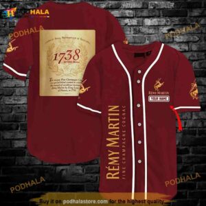 Personalized Remy Martin 1738 3D Baseball Jersey