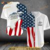 Personalized US Flag Keystone Light 3D Baseball Jersey