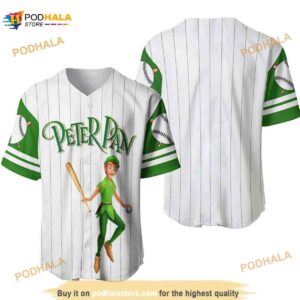 Peter Pan Pinstripe 3D Baseball Jersey