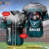 Philadelphia Eagles Personalized Name Number Metallica 3D Baseball Jersey