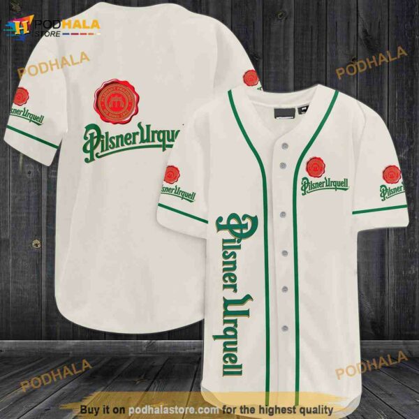 Pilsner Urquell Beer 3D Baseball Jersey