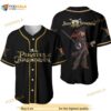 Pirates Of The Caribbean Johnny Depp Jack Sparrow Disney Cartoon Unisex 3D Baseball Jersey