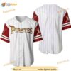 Pirates Of The Caribbean Skull Crossbones Pinstripe 3D Baseball Jersey