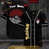 Poke Ball Pokemon 3D Baseball Jersey