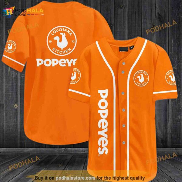 Popeyes 3D Baseball Jersey