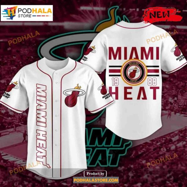 Premium Miami Heat 1988 Sports Fan White Design Jersey Shirt