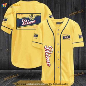 Primo Beer 3D Baseball Jersey