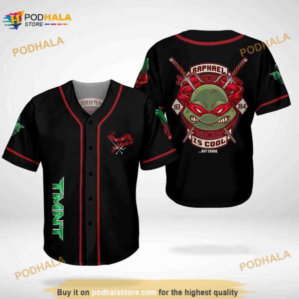 Raphael Tmnt Ninja Turtles 3D Baseball Jersey Shirt