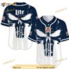 Retro Skull Miller Lite 3D Baseball Jersey