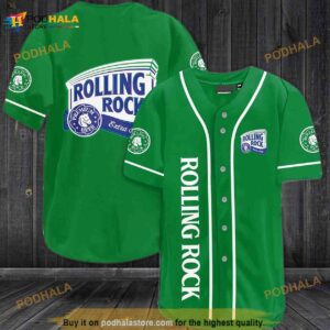 Rolling Rock Beer 3D Baseball Jersey