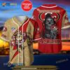 San Francisco 49ers Skull Pattern 3D Baseball Jersey Shirt