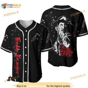 Scary Halloween Freddy Krueger 3D Baseball Jersey Shirt