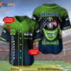 Seattle Seahawks Personalized Name Number Metallica 3D Baseball Jersey