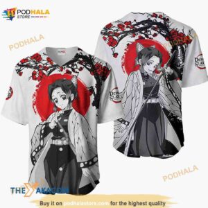 Shinobu Kocho Kimetsu Anime Japan Style 3D Baseball Jersey Shirt