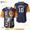 Shoyo Hinata Haikyuu Anime 3D Baseball Jersey Shirt