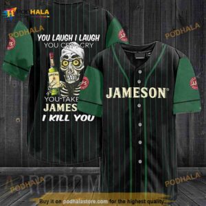 Skull Skeleton Jameson 3D Baseball Jersey Shirt