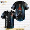 Skull With Blue Moon 3D Baseball Jersey Shirt