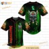 Skull With Jagermeister 3D Baseball Jersey Shirt